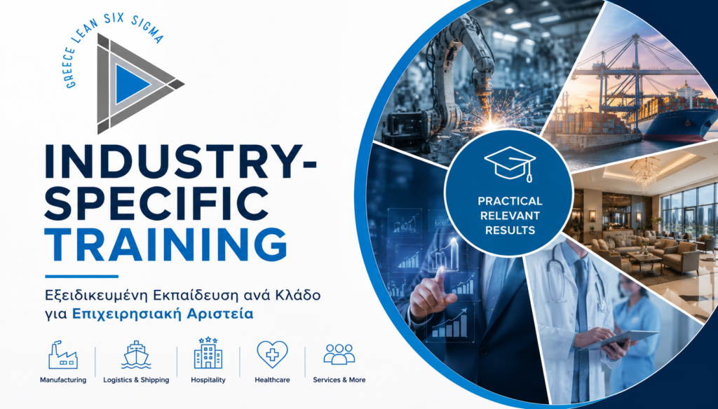 Industry-Specific Training της Greece Lean Six Sigma για εξειδικευμένη εκπαίδευση ανά κλάδο