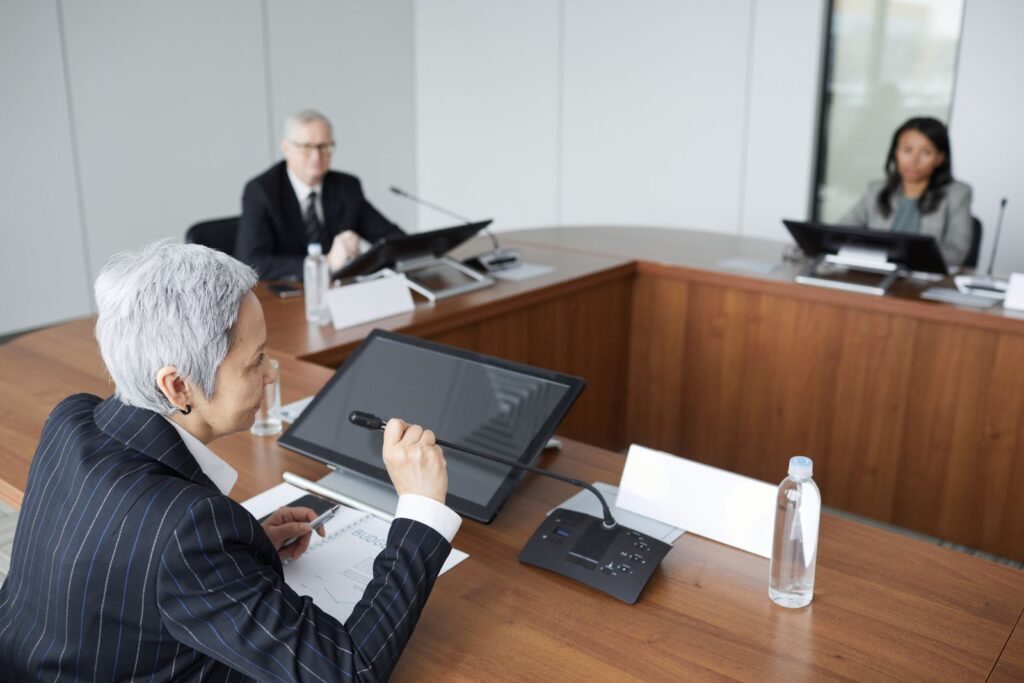 Executives in a boardroom