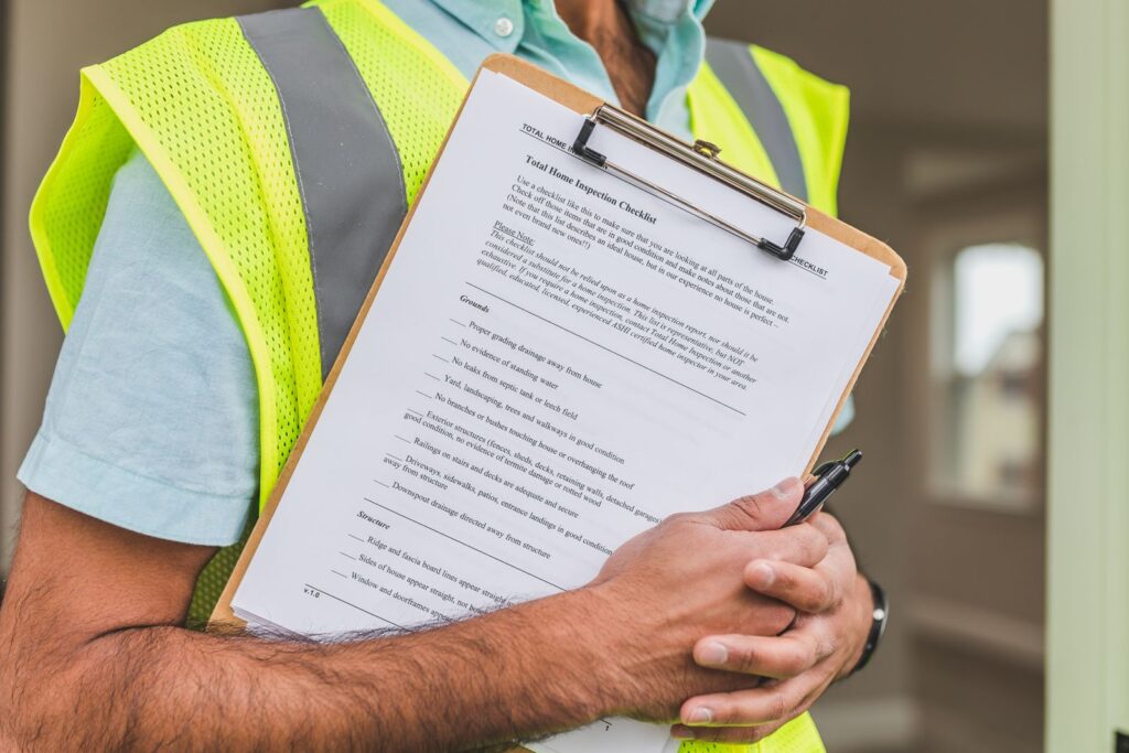 Auditor with a checklist