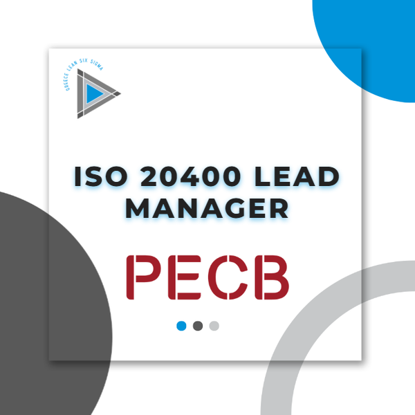 PECB ISO 20400 Lead Manager Self-Study eLearning course, Greece Lean Six Sigma