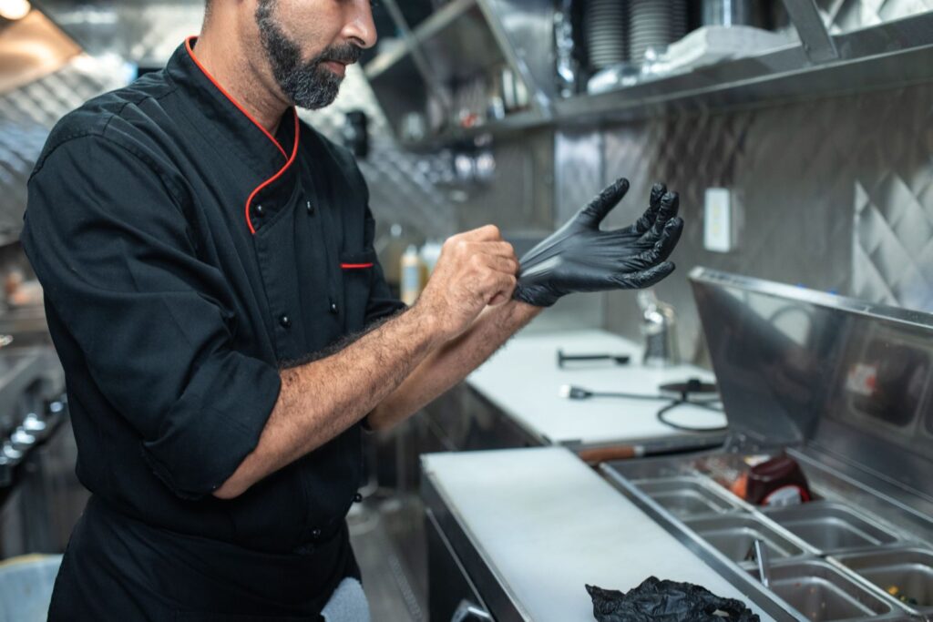 Chef in a professional kitchen