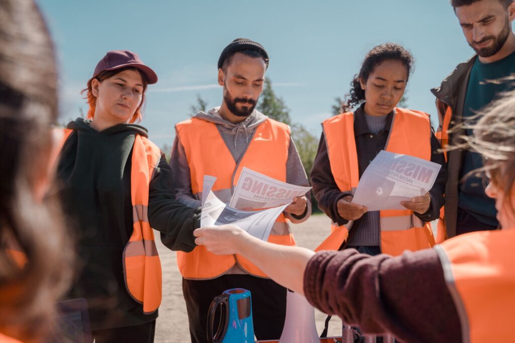 Team planning readiness on site