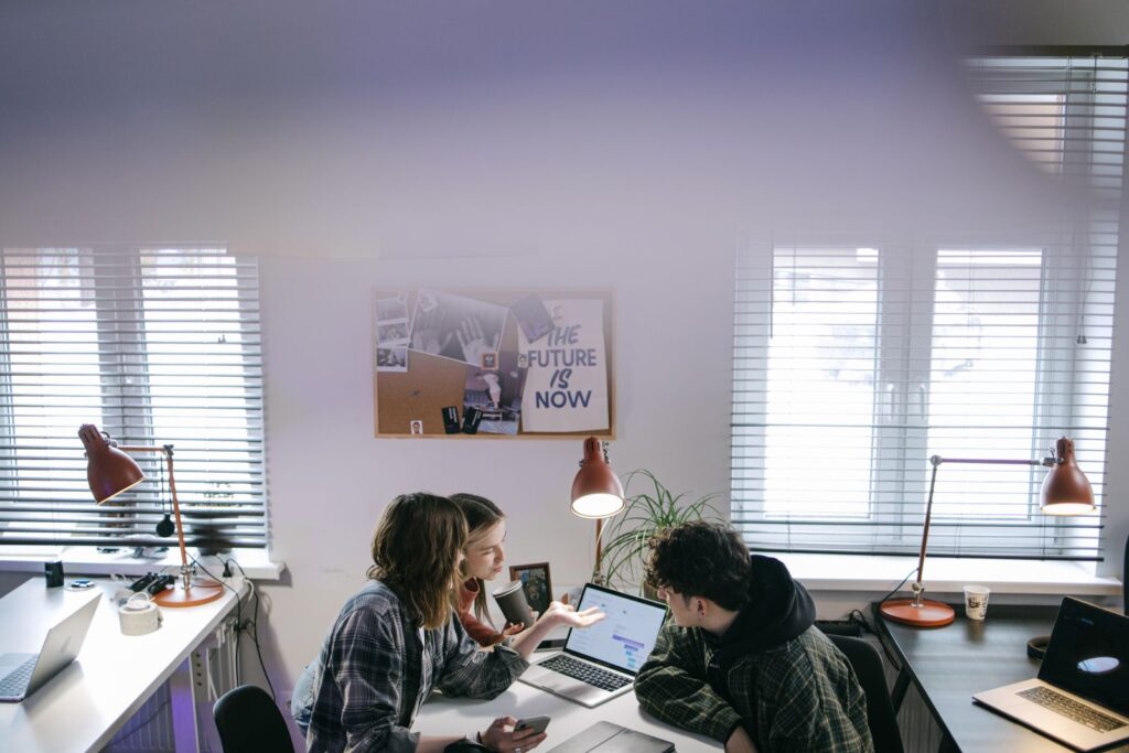 Team working with AI tools
