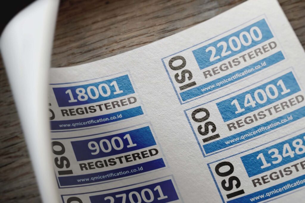 ISO certification labels