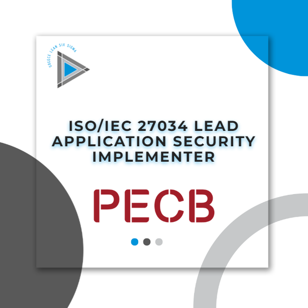 PECB ISO/IEC 27034 Lead Application Security Implementer Self-Study eLearning course, Greece Lean Six Sigma