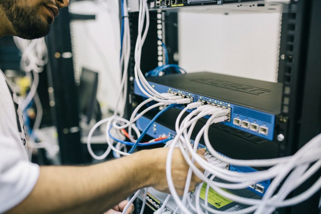 Network engineer at cabling