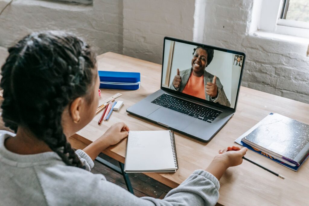 Learner taking a PECB eLearning course online